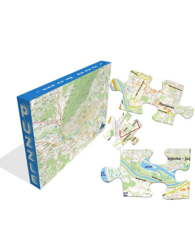 Zagreb area map puzzle