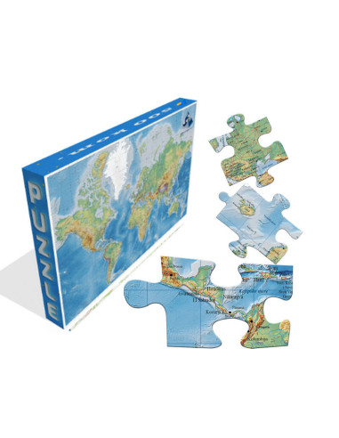 World map puzzle