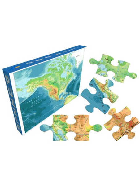 North and Central America maps puzzle North and Central America maps puzzle